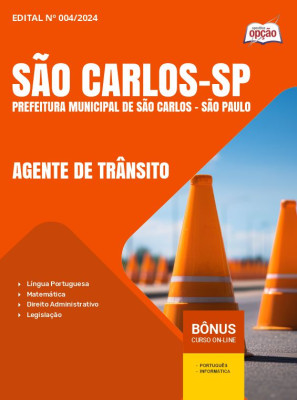 Apostila Prefeitura de São Carlos - SP 2024 - Agente de Trânsito