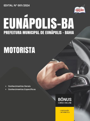 Apostila Prefeitura de Eunápolis - BA 2024 - Motorista