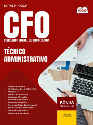 Apostila CFO em PDF - Técnico Administrativo 2024