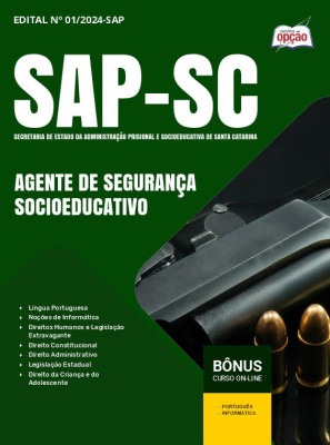 Apostila SAP-SC em PDF - Agente de Segurança Socioeducativo 2024