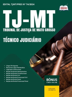 Apostila TJ-MT 2024 - Técnico Judiciário