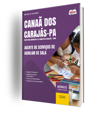 Apostila Prefeitura de Canaã dos Carajás - PA 2024 - Agente de Serviços de Auxiliar de Sala