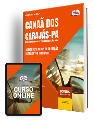 Apostila Prefeitura de Canaã dos Carajás - PA 2024 - Agente de Serviços de Operação de Trânsito e Transporte