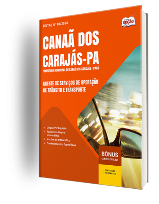 Apostila Prefeitura de Canaã dos Carajás - PA 2024 - Agente de Serviços de Operação de Trânsito e Transporte