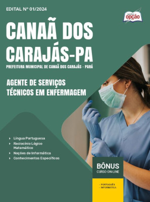 Apostila Prefeitura de Canaã dos Carajás - PA em PDF - Agente de Serviços Técnicos em Enfermagem 2024