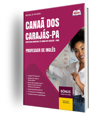 Apostila Prefeitura de Canaã dos Carajás - PA 2024 - Professor de Inglês