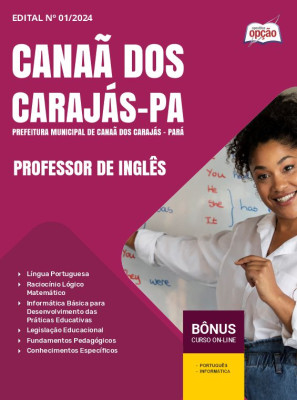 Apostila Prefeitura de Canaã dos Carajás - PA 2024 - Professor de Inglês