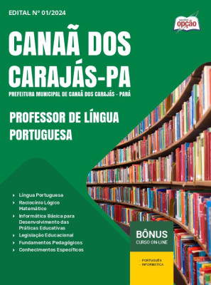 Apostila Prefeitura de Canaã dos Carajás - PA 2024 - Professor de Língua Portuguesa