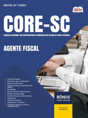 Apostila CORE-SC 2024 - Agente Fiscal