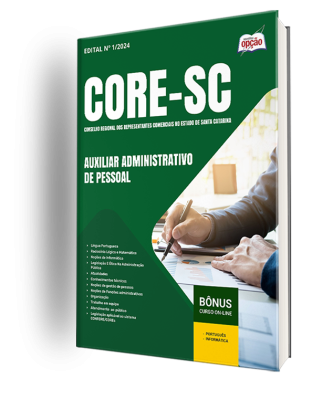 Apostila CORE-SC 2024 - Auxiliar Administrativo de Pessoal