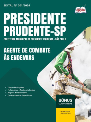 Apostila Prefeitura de Presidente Prudente - SP 2024 - Agente de Combate às Endemias