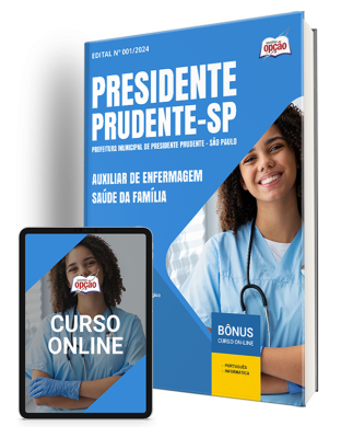 Apostila Prefeitura de Presidente Prudente - SP 2024 - Auxiliar de Enfermagem Saúde da Família