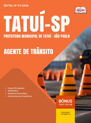 Apostila Prefeitura de Tatuí - SP 2024 - Agente de Trânsito