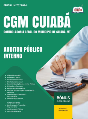 Apostila CGM Cuiabá - MT 2024 - Auditor Público Interno