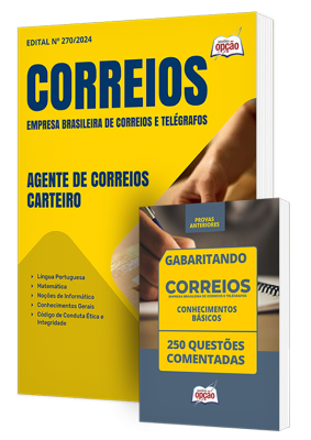 Combo Correios - Agente de Correios - Carteiro (Apostila + Questões Comentadas)