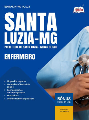 Apostila Prefeitura de Santa Luzia - MG em PDF - Enfermeiro 2024