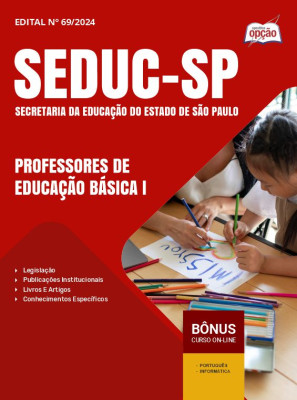 Apostila SEDUC-SP 2024 - Professores de Educação Básica I - Sistema de Promoção dos Integrantes do Quadro do Magistério