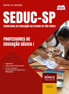 Apostila SEDUC-SP 2024 - Professores de Educação Básica I - Sistema de Promoção dos Integrantes do Quadro do Magistério