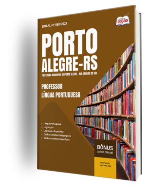 Apostila Prefeitura de Porto Alegre - RS 2024 - Professor - Língua Portuguesa