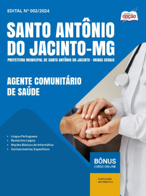 Apostila Prefeitura de Santo Antônio do Jacinto - MG 2024 - Agente Comunitário de Saúde