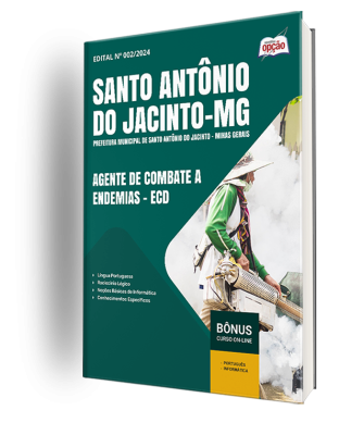 Apostila Prefeitura de Santo Antônio do Jacinto - MG 2024 - Agente de Combate a Endemias - ECD