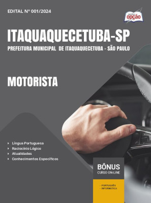 Apostila Prefeitura de Itaquaquecetuba - SP em PDF - Motorista 2024