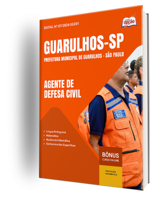 Apostila Prefeitura de Guarulhos - SP 2024 - Agente de Defesa Civil