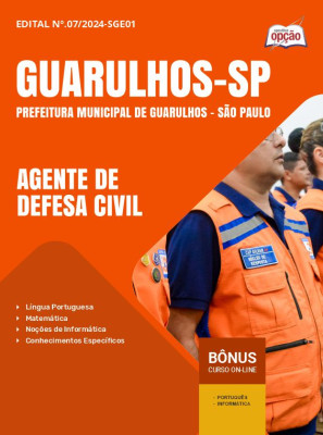 Apostila Prefeitura de Guarulhos - SP 2024 - Agente de Defesa Civil