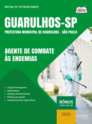 Apostila Prefeitura de Guarulhos - SP 2024 - Agente de Combate às Endemias