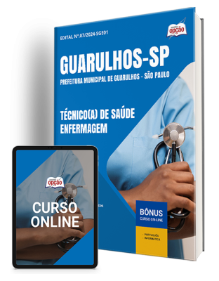 Apostila Prefeitura de Guarulhos - SP 2024 - Técnico(a) de Saúde - Enfermagem