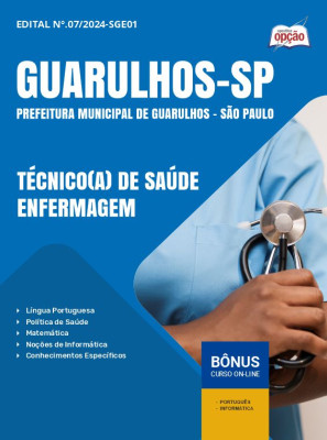 Apostila Prefeitura de Guarulhos - SP 2024 - Técnico(a) de Saúde - Enfermagem