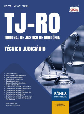 Apostila TJ-RO 2024 - Técnico Judiciário