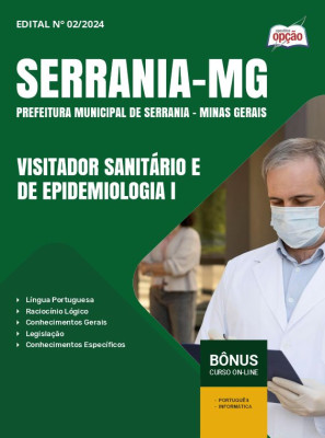 Apostila Prefeitura de Serrania - MG 2024 - Visitador Sanitário e de Epidemiologia I