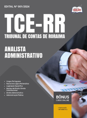 Apostila TCE-RR em PDF - Analista Administrativo 2024