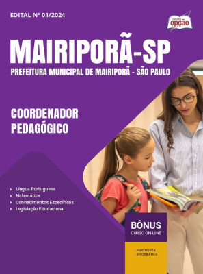 Apostila Prefeitura de Mairiporã - SP em PDF - Coordenador Pedagógico 2024