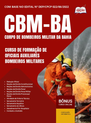 Apostila CBM-BA 2024 - Curso de Formação de Oficiais Auxiliares Bombeiros Militares