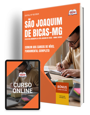 Apostila Prefeitura de São Joaquim de Bicas - MG 2024 - Comum aos Cargos de Nível Fundamental Completo