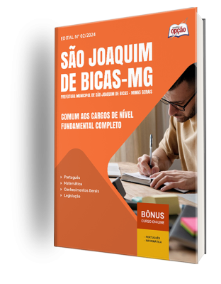 Apostila Prefeitura de São Joaquim de Bicas - MG 2024 - Comum aos Cargos de Nível Fundamental Completo