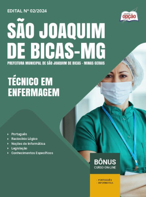 Apostila Prefeitura de São Joaquim de Bicas - MG 2024 - Técnico em Enfermagem