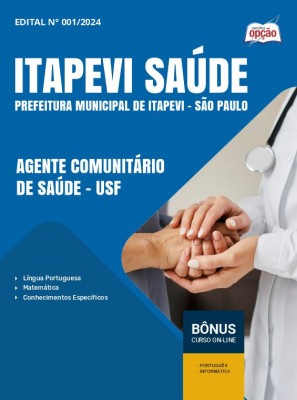 Apostila Itapevi Saúde 2024 - Agente Comunitário de Saúde - USF