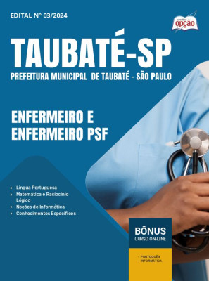 Apostila Prefeitura de Taubaté - SP 2024 - Enfermeiro e Enfermeiro PSF