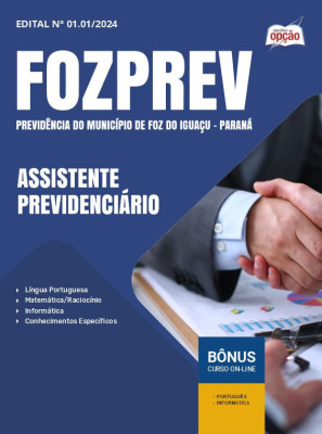 Apostila FOZPREV em PDF - Assistente Previdenciário 2024