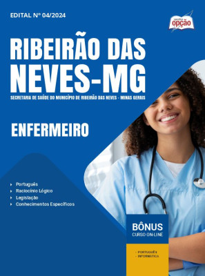 Apostila Prefeitura de Ribeirão das Neves - MG (Secretaria de Saúde) 2024 - Enfermeiro