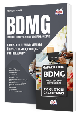 Combo BDMG 2024 - Analista de Desenvolvimento - Ênfase 1: Gestão, Finanças e Controladorias