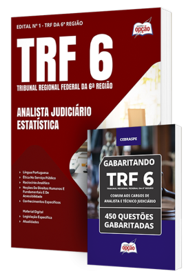 Combo TRF-6 - Analista Judiciário - Área: Apoio Especializado - Especialidade: Estatística