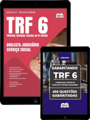 Combo TRF-6 Analista Judiciário - Área: Apoio Especializado - Especialidade: Serviço Social