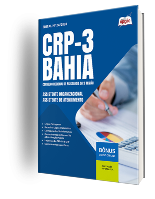 Apostila CRP 3 2024 - Assistente Organizacional - Assistente de Atendimento e Assistente Organizacional - Assistente de Atendimento - Subsede