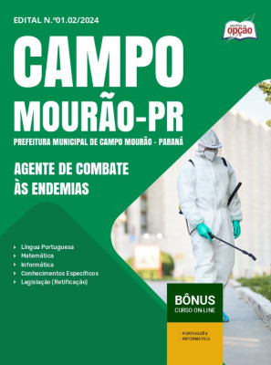 Apostila Prefeitura de Campo Mourão - PR 2024 - Agente de Combate às Endemias