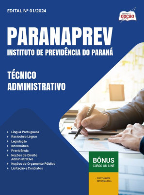 Apostila ParanaPrev 2024 - Técnico Administrativo