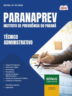 Apostila ParanaPrev em PDF - Técnico Administrativo 2025